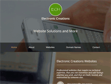 Tablet Screenshot of electroniccreations.com